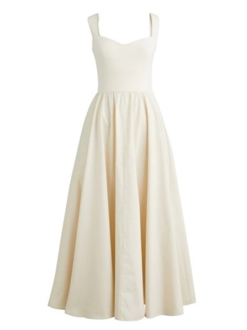 J. Crew Cotton Cream Maxi Dress - XXS